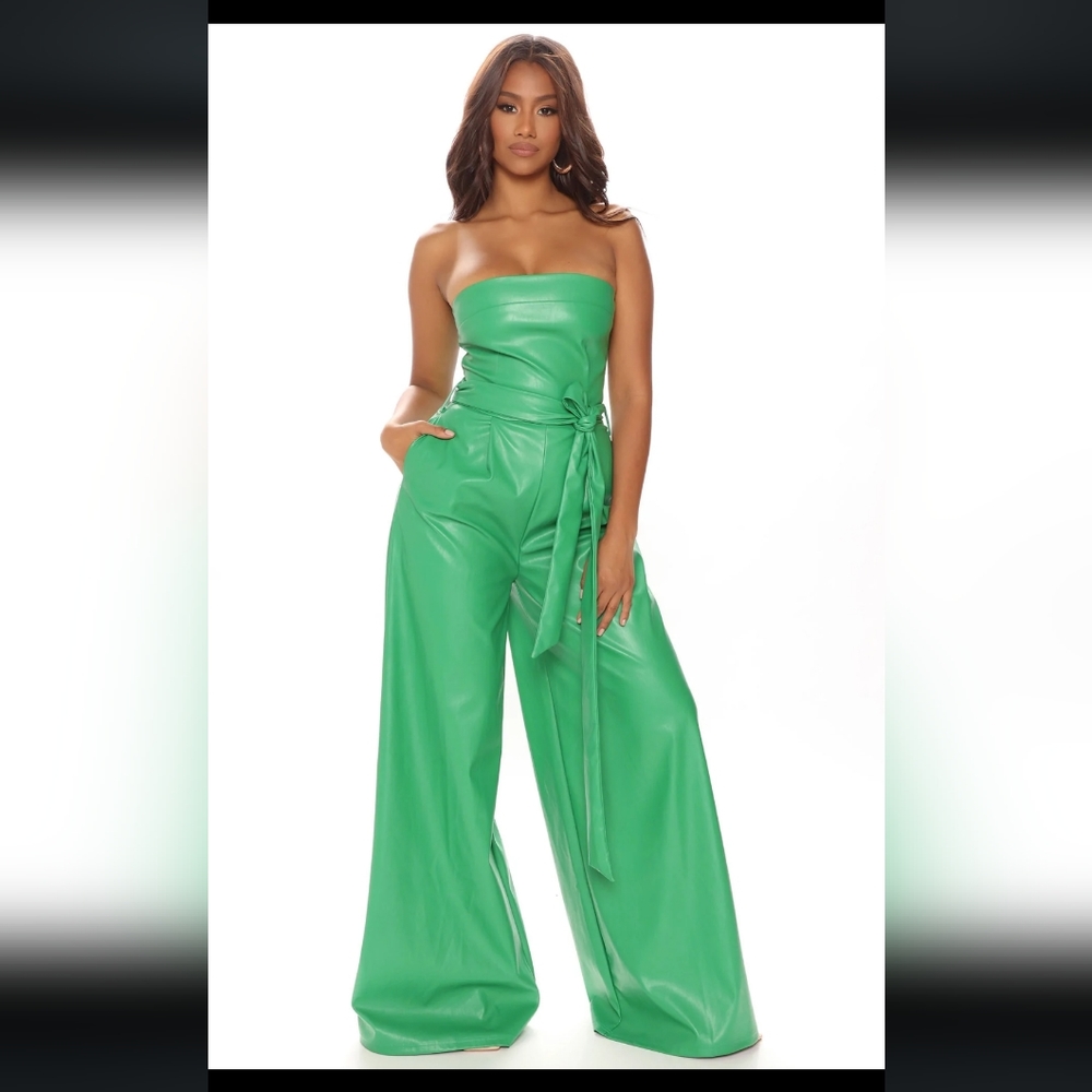 Fashionova Faux leather Jumpsuit